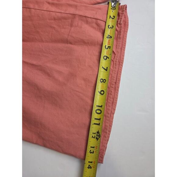 Madewell Wide Leg Crop Button-Front Utility Coveralls Jumpsuit Size 0 Coral - Picture 3 of 9